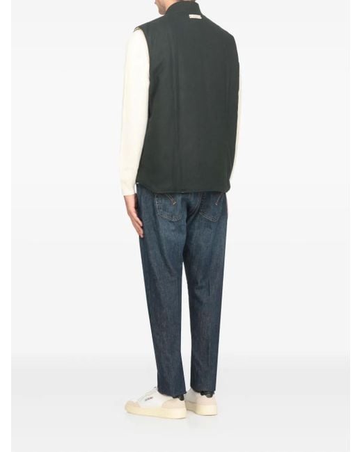 Autry Green Zip-Up Gilet for men