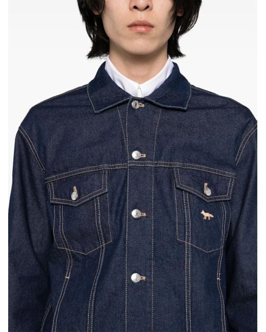 Maison Kitsuné Truckerjack in het Blue voor heren