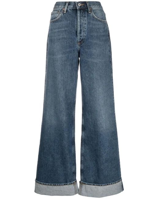 Vaqueros Anchos Dame Agolde de color Blue