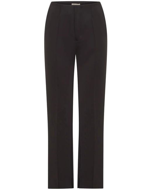 Nicholas Black Lillianna Straight-Leg Pleated Trousers