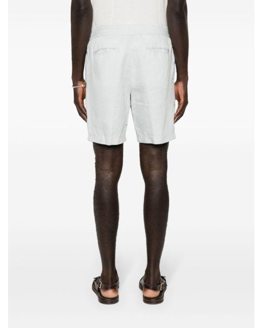 Orlebar Brown White Cornell Linen Shorts for men