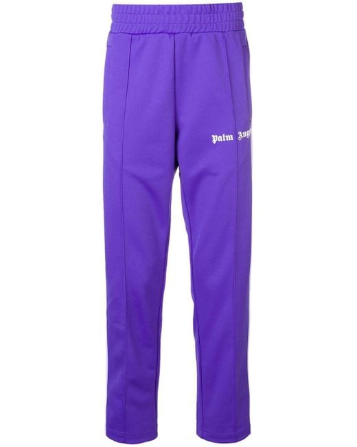 Palm Angels Jogginghose mit Logo in Purple für Herren