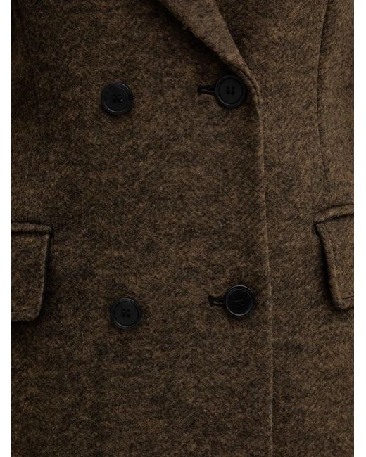 Silvian Heach Brown Double-Breasted Coat