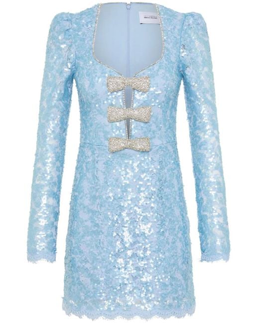 Rebecca Vallance Blue X Nicky Hilton Leyla Mini Dress