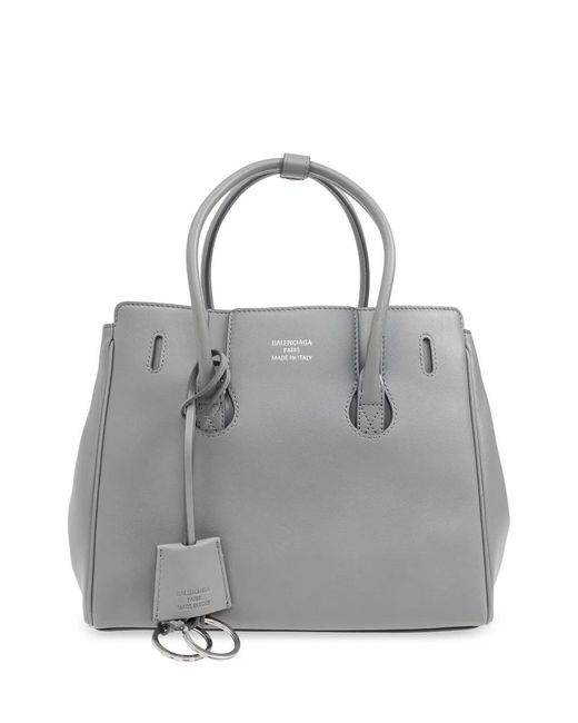 Balenciaga ミニハンプトン ハンドバッグ グレー | Lyst