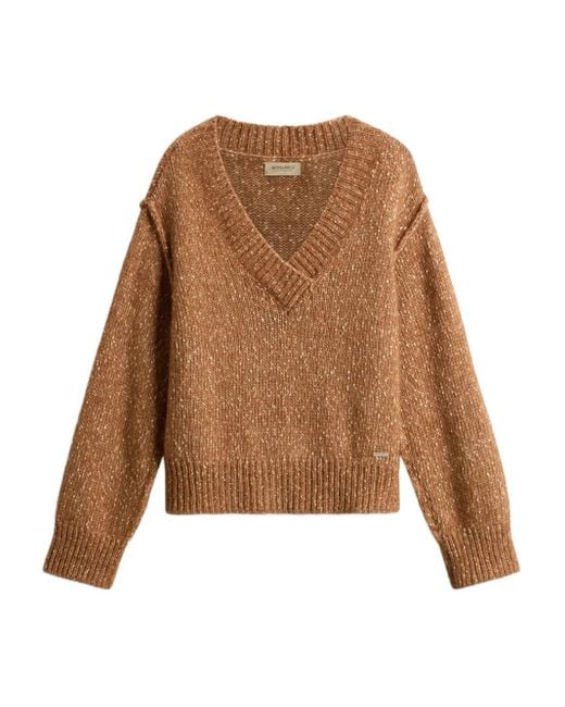 Woolrich Brown Mouline Jumper