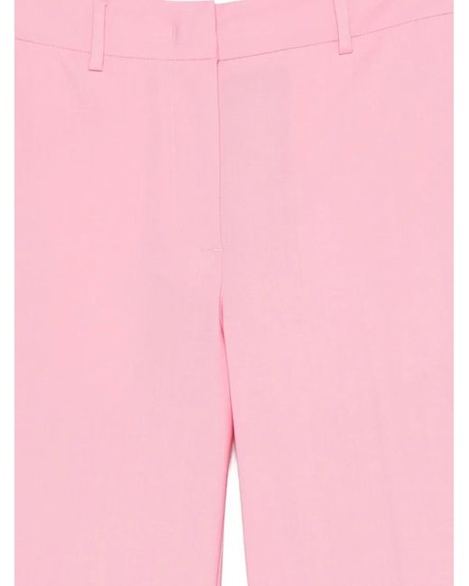 MSGM Pink Virgin Wool-Blend Pants