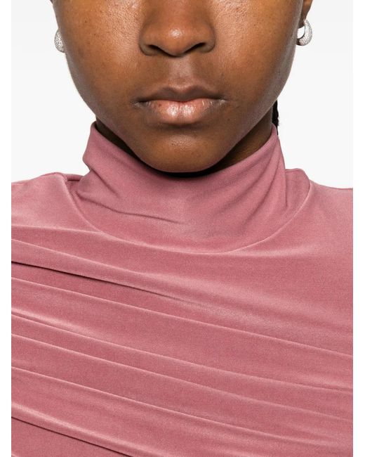 MITILIANE COUTURE Pink Draped Mini Dress