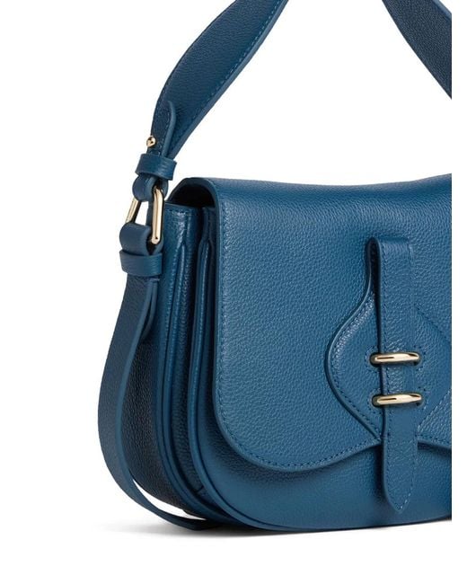 Coccinelle Mavery バックル ショルダーバッグ S Blue