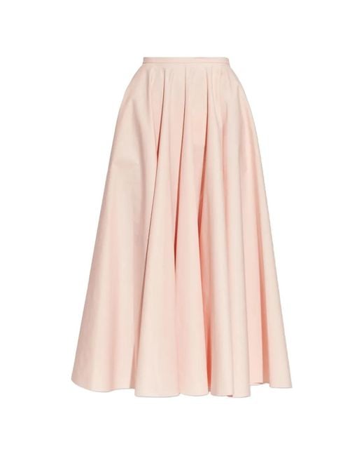 Givenchy Pink Pleated Drawstring Skirt