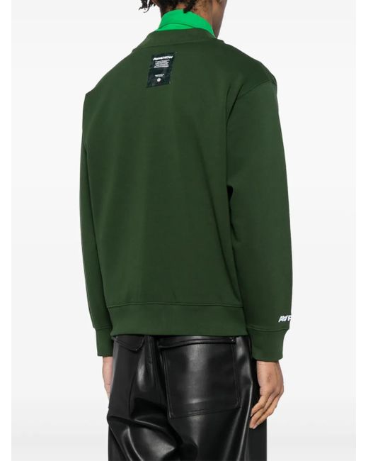 Aape By A Bathing Ape Green Logo Cardigan for men