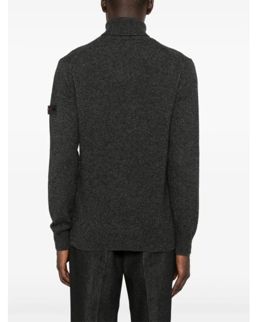 Peuterey Black Roll-Neck Sweater for men