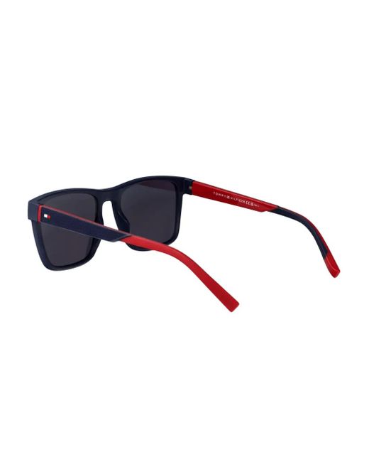 メンズ Tommy Hilfiger Th2144 ウェリントン サングラス Blue
