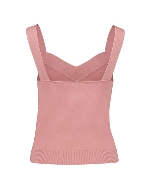 Givenchy Pink V-Neck Sleeveless Top