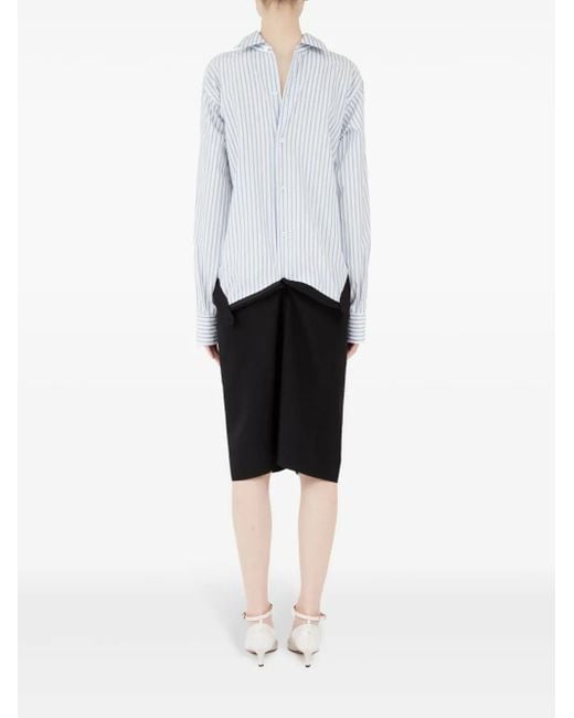Maison Margiela White Panelled Midi Dress