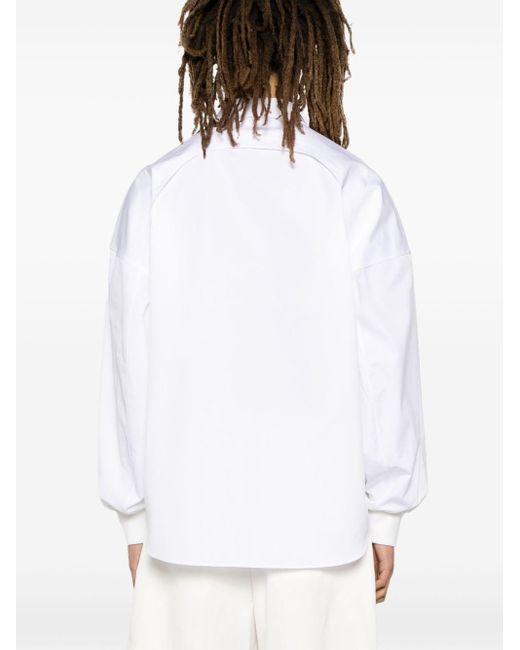 Alexander McQueen Hemd mit gerippten Abschlüssen in White für Herren