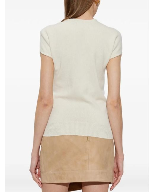Balmain White Knitted Top
