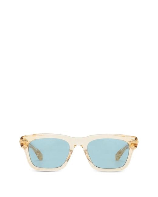 Chrome Hearts Blue Lunettes De Soleil Trypoleagain À Monture Carrée
