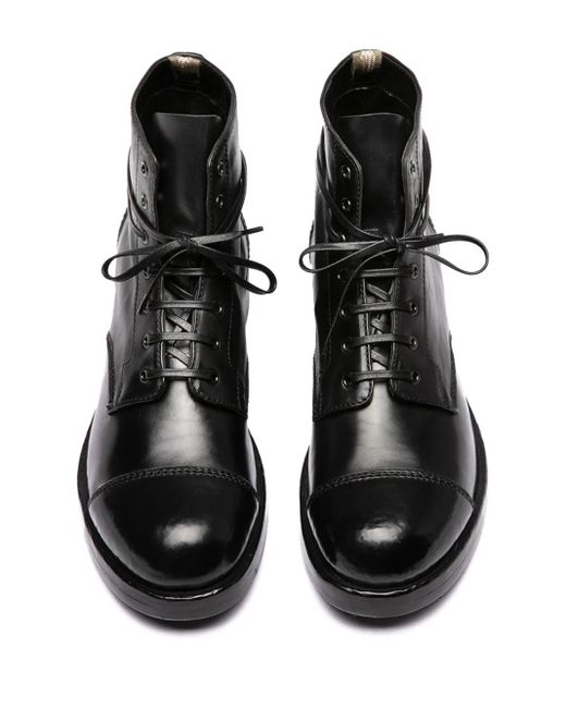 Bottines En Cuir À Lacets Officine Creative pour homme en coloris Black