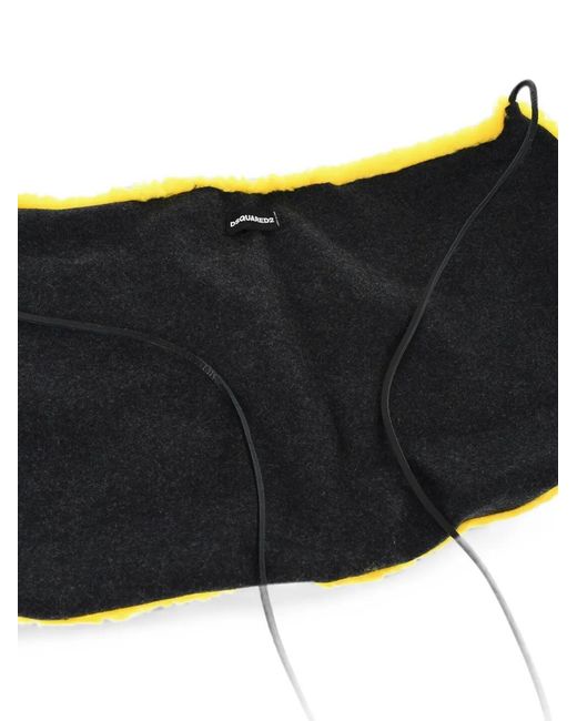 DSquared² Yellow Tie-Fastening Scarf