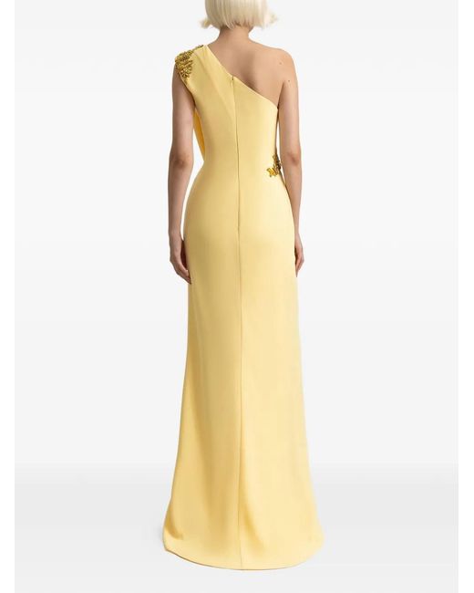 Gemy Maalouf Women's Metallic One-shoulder Draped Maxi Dress -  www.rajagirimanappuram.com