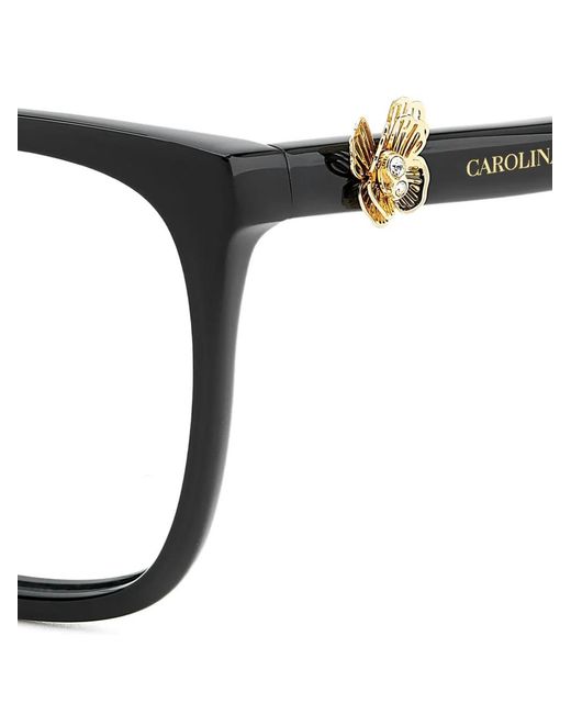 Carolina Herrera Black Cat-Eye Glasses