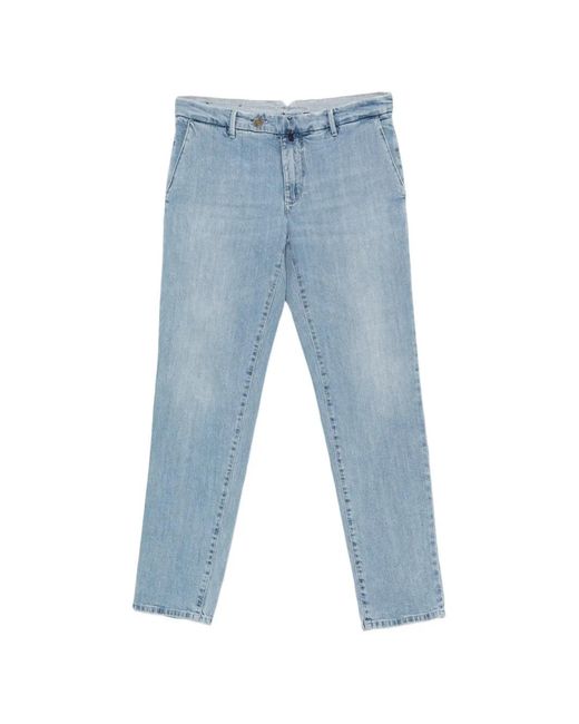Incotex Blue Faded-Effect Jeans for men