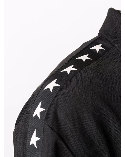 Golden Goose Deluxe Brand Black Logo-print Zip-fastening Jacket for men