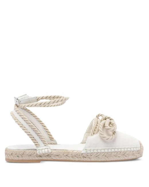 Espadrilles Double Bow Riviera Mach & Mach en coloris White