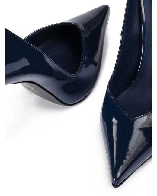 Le Silla Blue Vivienne Pointed-Toe Pumps