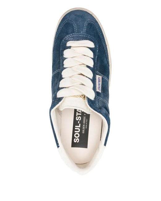 Golden Goose Deluxe Brand Blue Suede Sneakers