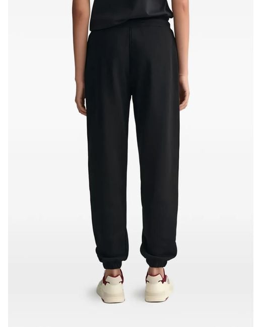 Gant Black Drawstring Track Pants