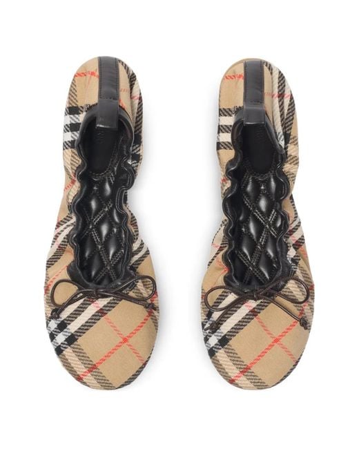 Burberry Natural Check Ballets