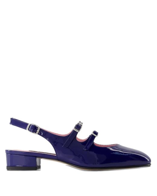 CAREL PARIS Blue Peche Slingback Pumps