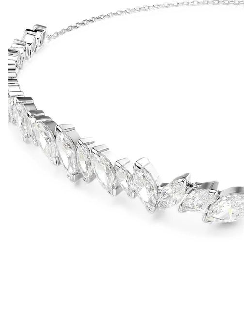 Swarovski White Crystal-Embellished Adjustable Necklace
