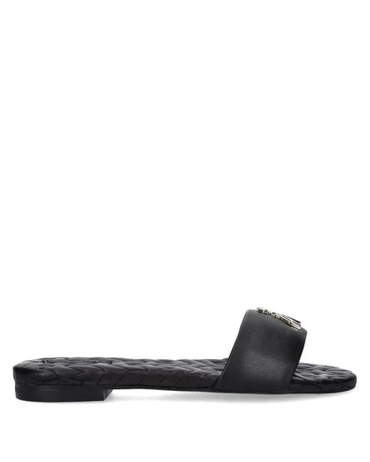 Patrizia Pepe Black Leather Slides