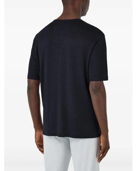 T-Shirt À Col Fendu Boggi pour homme en coloris Black