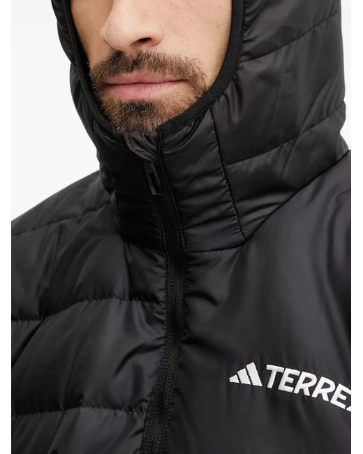 Giacca Terrex Con Cappuccio di Adidas in Black da Uomo