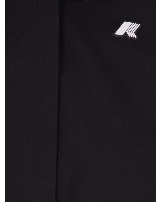 K-Way Blue Mathy Hooded Coat