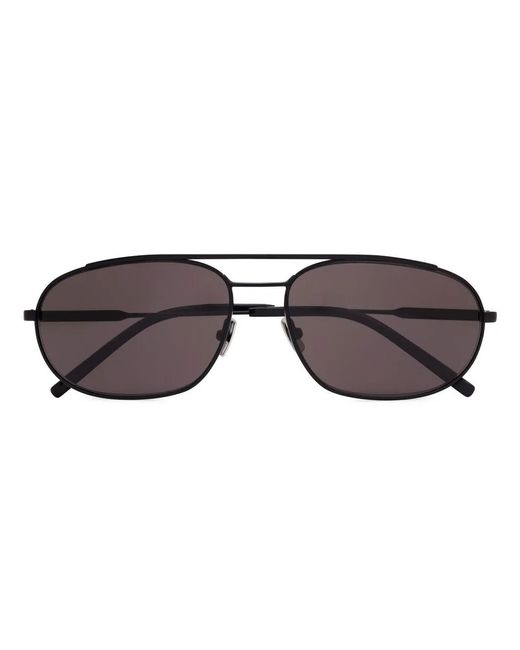 Saint Laurent Black Sl 561 Pilot-Frame Sunglasses