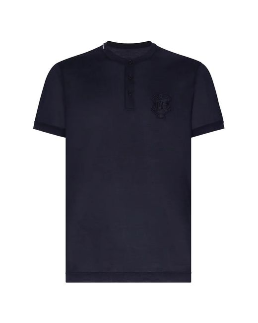 Dolce & Gabbana Black Heraldic Dg Logo-Embroidered T-Shirt for men