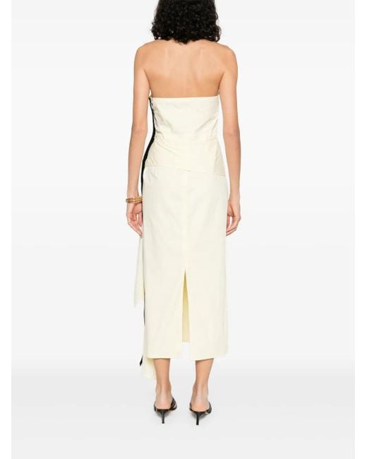 16Arlington White Selene Midi Dress