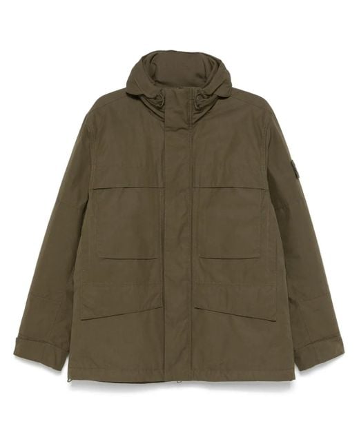 Stone Island Green Ghost Coat for men