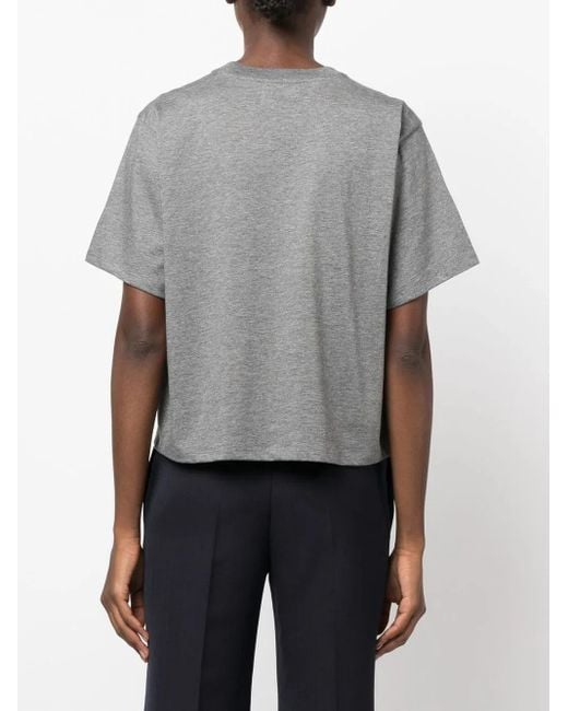 Loulou de Saison Gray Crew-Neck Oversized T-Shirt