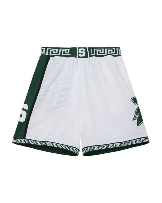 Mitchell & Ness Black Ncaa Mich State 1999 Shorts for men