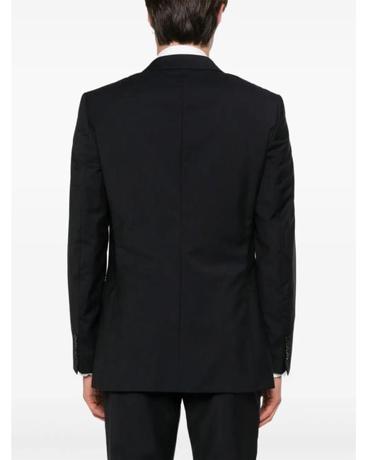 Fursac Black Virgin Wool Blazer for men