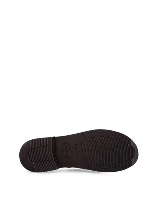 Fracap Brown Buckle-Fastening Suede Mules
