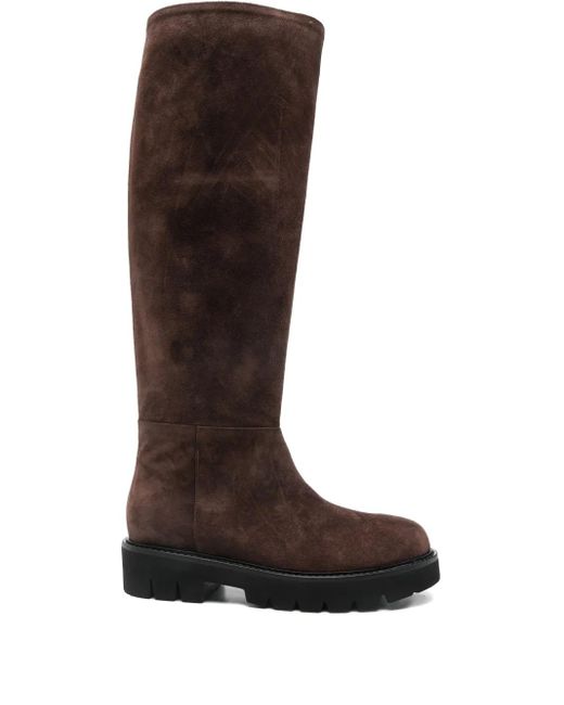 Botas con suela de plataforma Anna F. de color Brown
