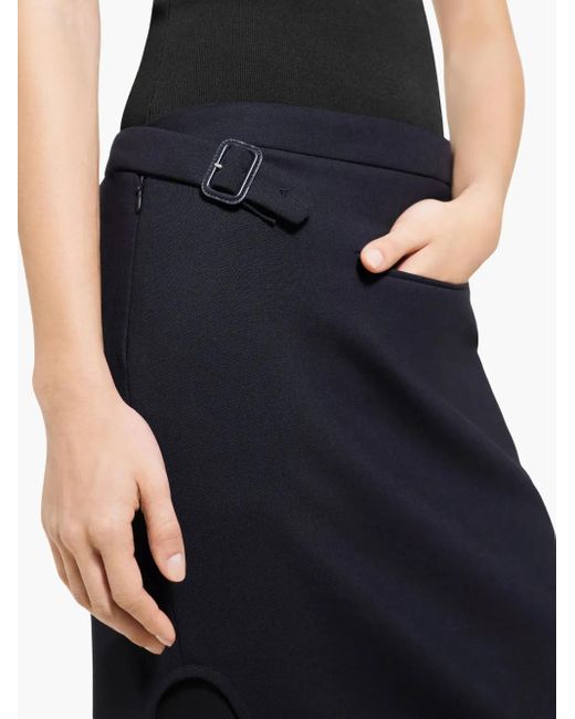 Courreges Slash Midi-Rok in het Blue