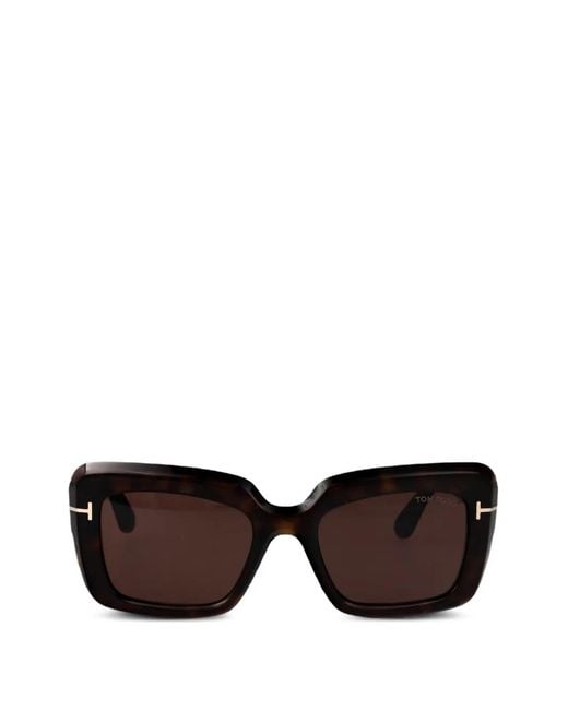Tom Ford Black Square-Frame Sunglasses